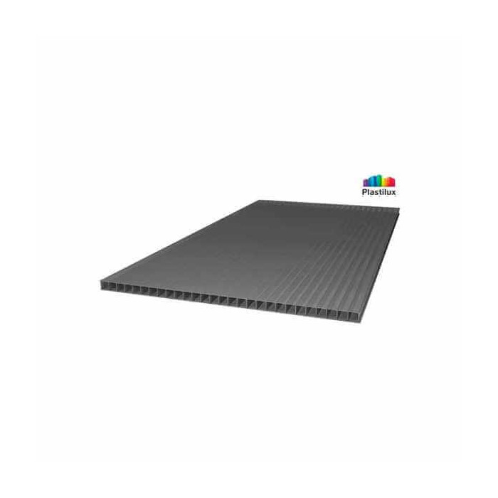 Сотовый поликарбонат 16 мм POLYNEX серый 2100х12000 мм